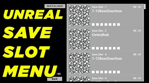 How to make Multiple Save Slots in Unreal .